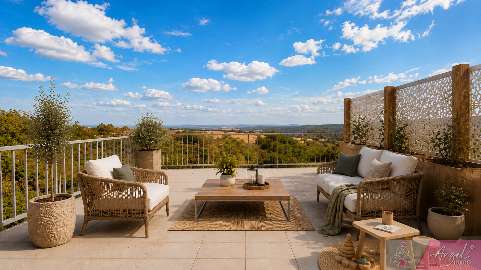Appartement 3 pièces 79 m2 Terrasse de 35 m2 Vue panor
